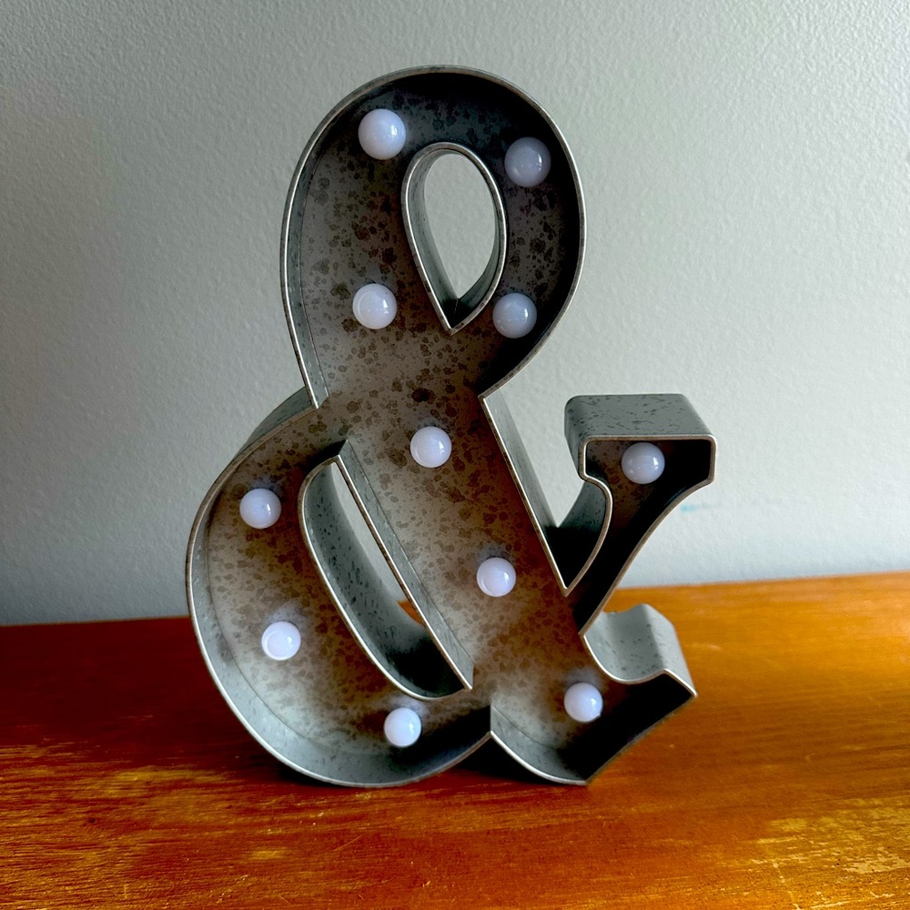 “&” decoration for your home or event